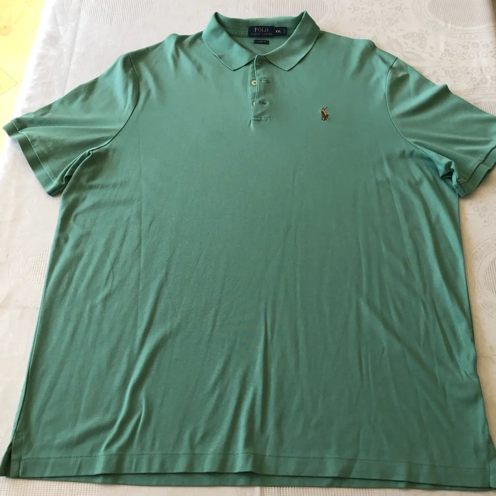Polo by Ralph Lauren Men's Size XXL Sage Green Polo Shirt Classic-Fit Golf